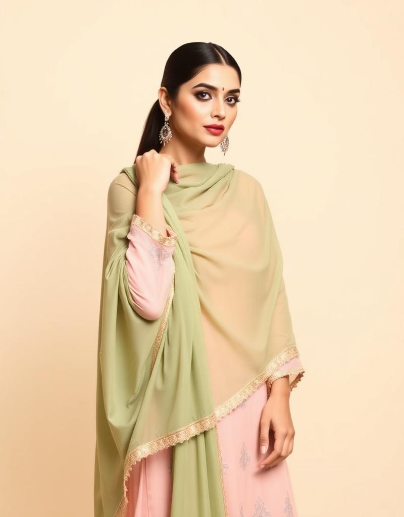 Sehr Chiffon Dupatta Set